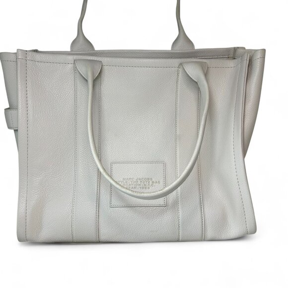 Marc Jacobs The Leather Large Tote Bag - Cream/White (Like New) - Picture 13 of 14